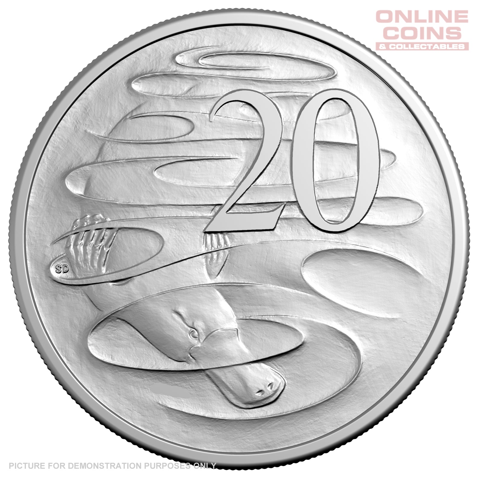 2024 Royal Australian Mint King Charles III Obverse - Uncirculated LOOSE 20c Coin From RAM Set